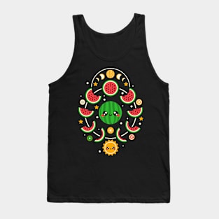 Watermelon moon phases Tank Top